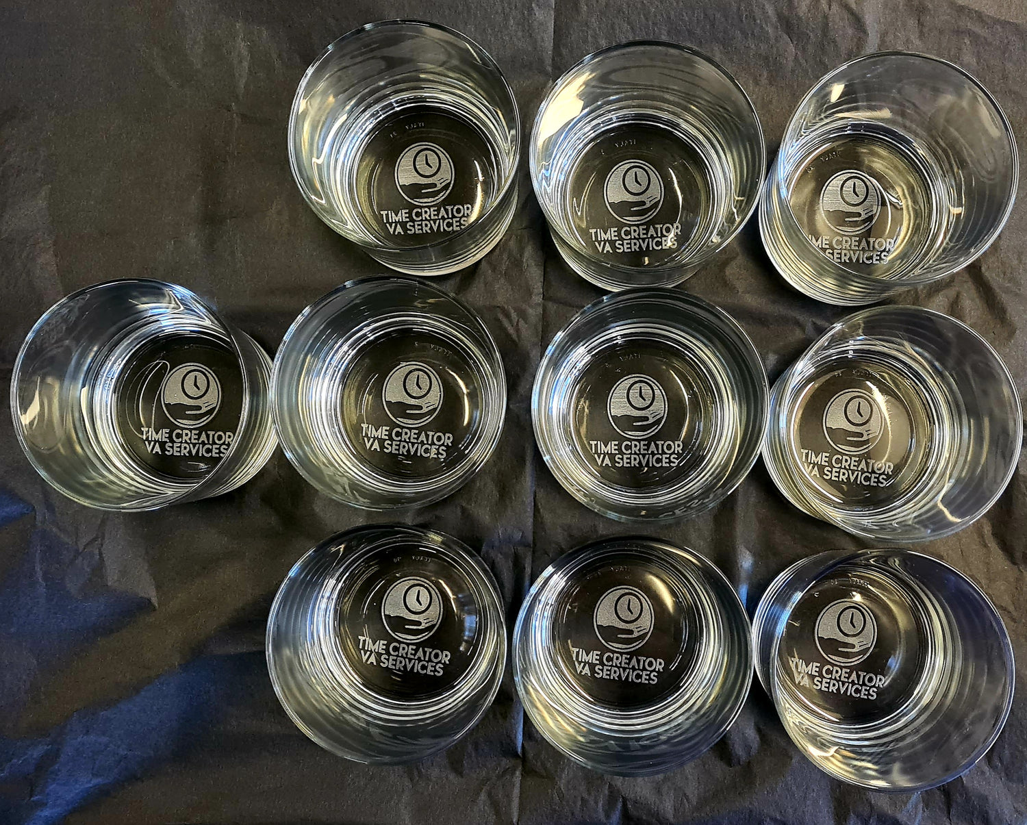 Bottom engraved whiskey glasses NZ