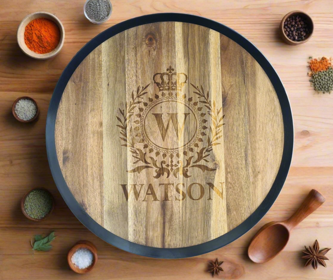 Custom Engraved lazy Susan
