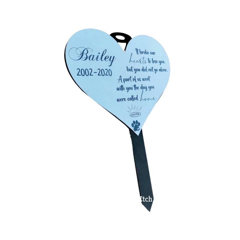 Personalised Engraved Garden Memorial For Pets - Large