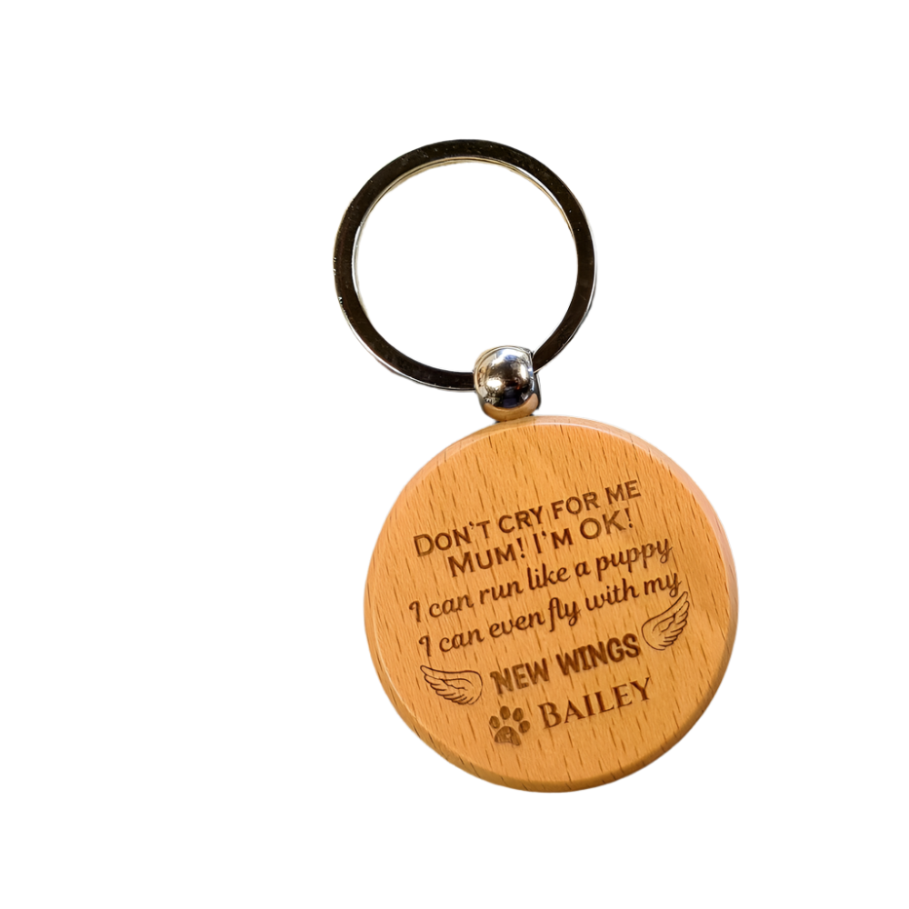 Pet Loss Personalised Keyring