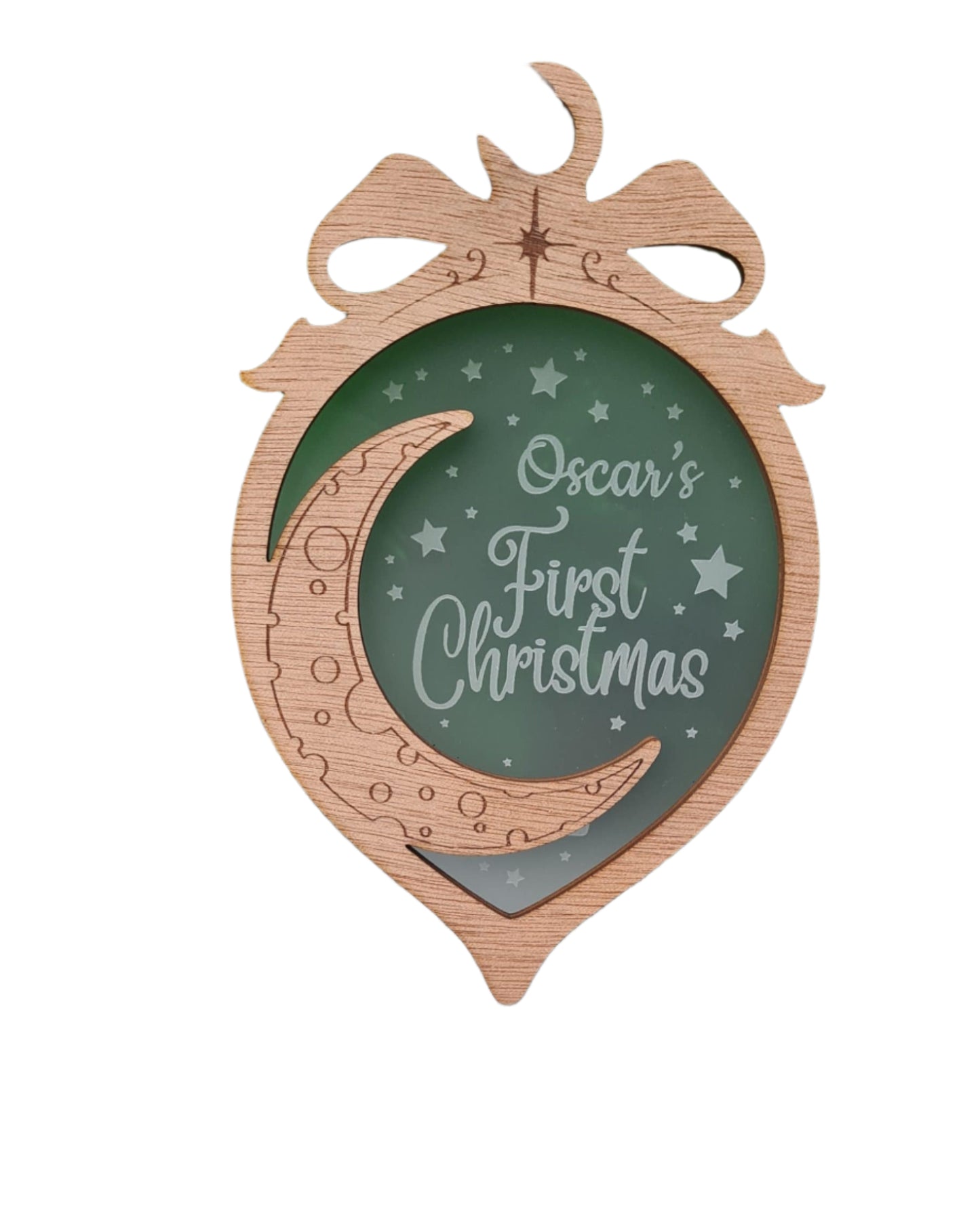 Personalised Baby's first Christmas decoration