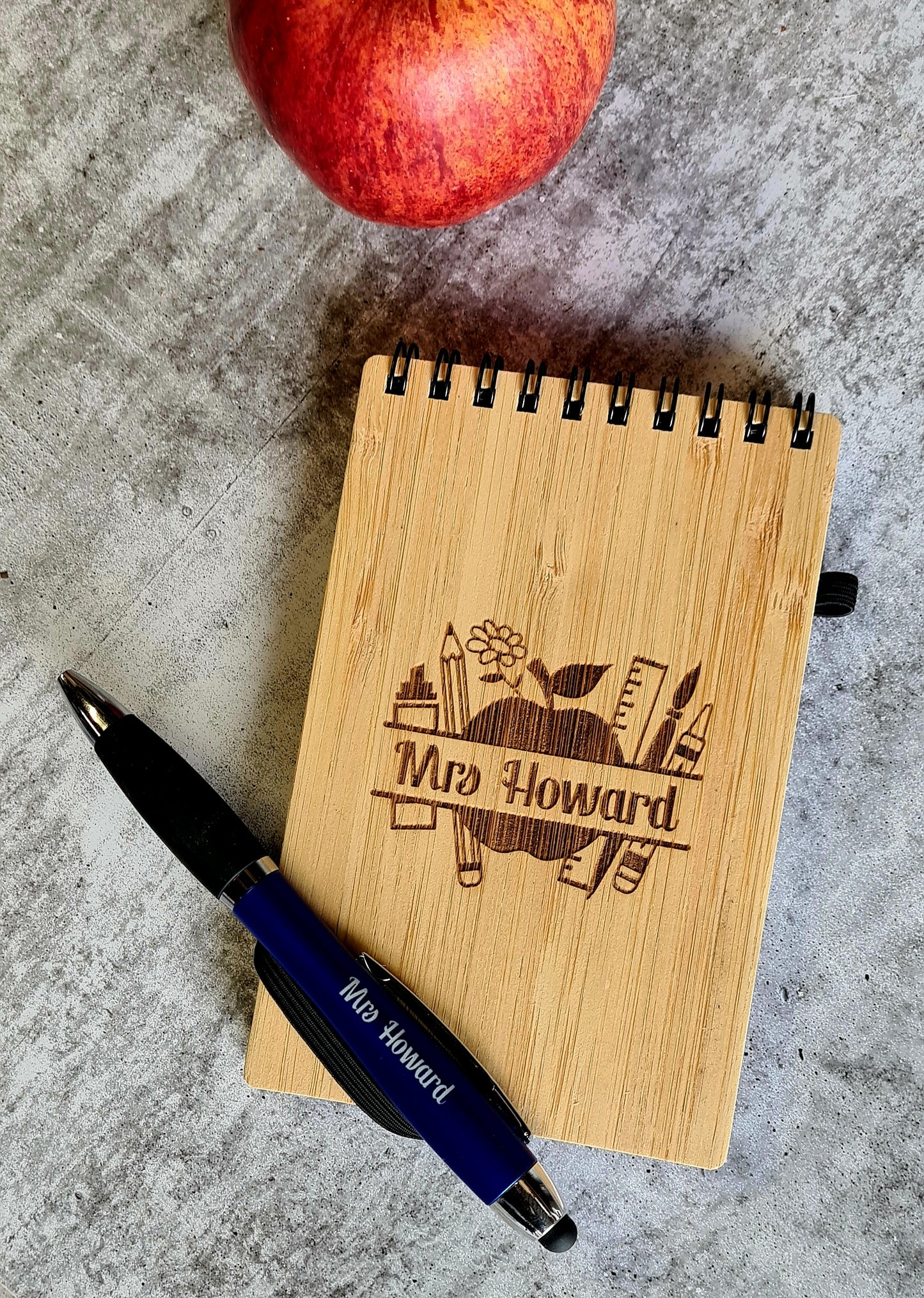 Personalised notepad and pen -Teacher appreciation end of the term gift