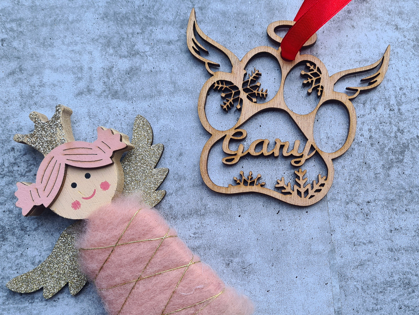 Personalised Wooden Christmas ornaments