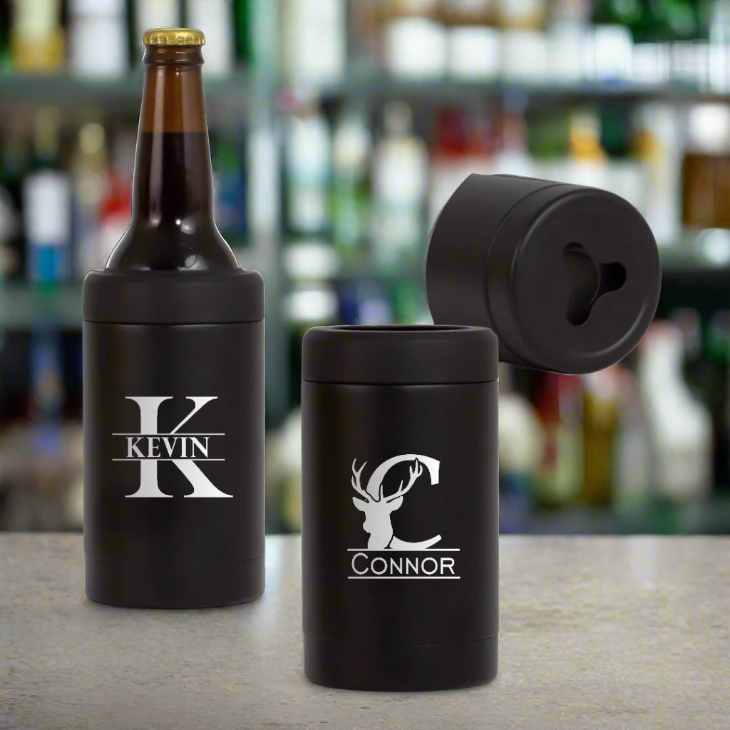 Engraved Bottle Cooler With Opener