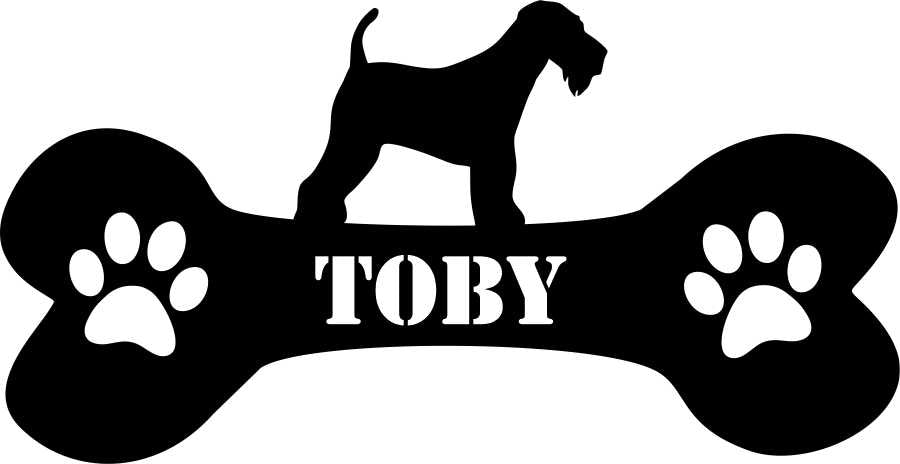 Personalised Dog crate/kennel sign - Etch Cetera