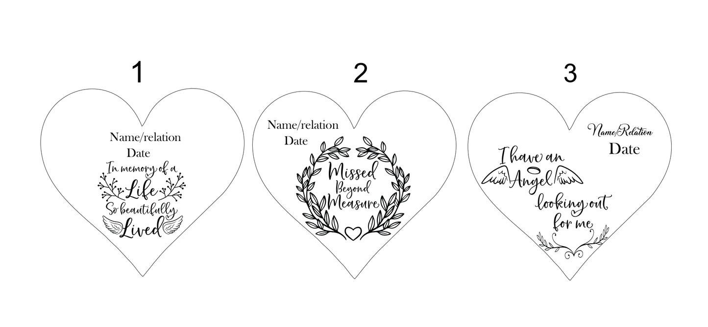 Personalised engraved garden memorial - Small - Etch Cetera