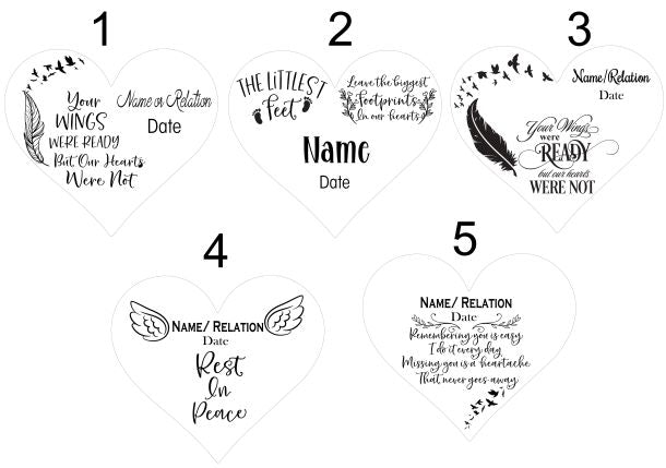 Personalised engraved garden memorial - Large - Etch Cetera