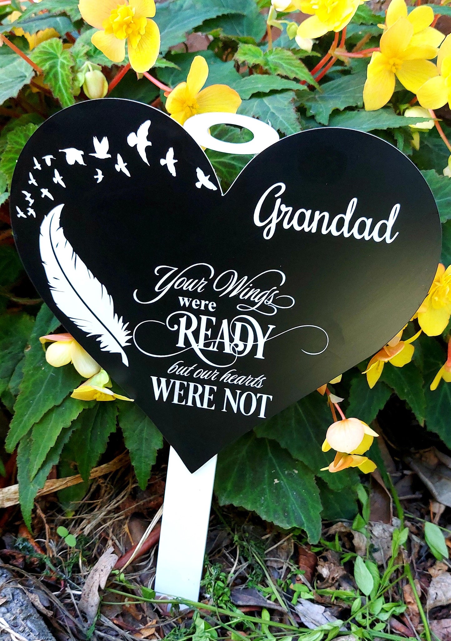Personalised engraved garden memorial - Large - Etch Cetera
