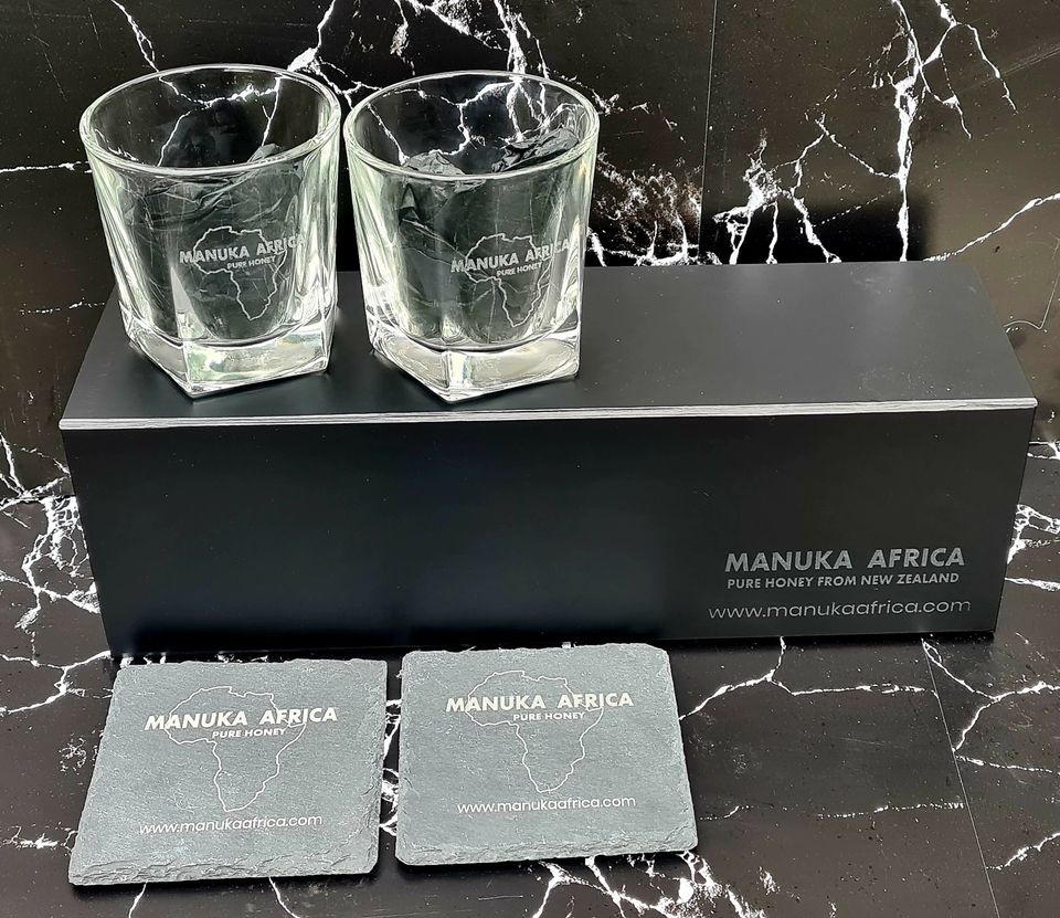 Customised Rocks glasses giftset