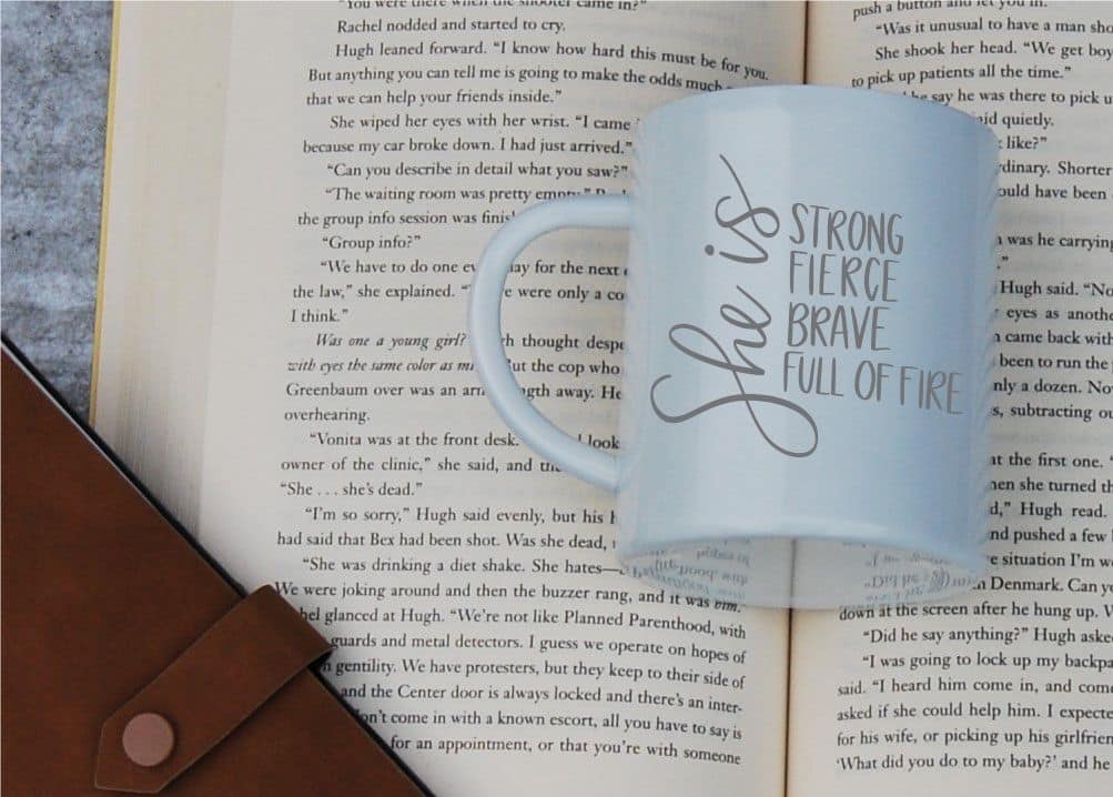 Mental health awareness engraved mug
