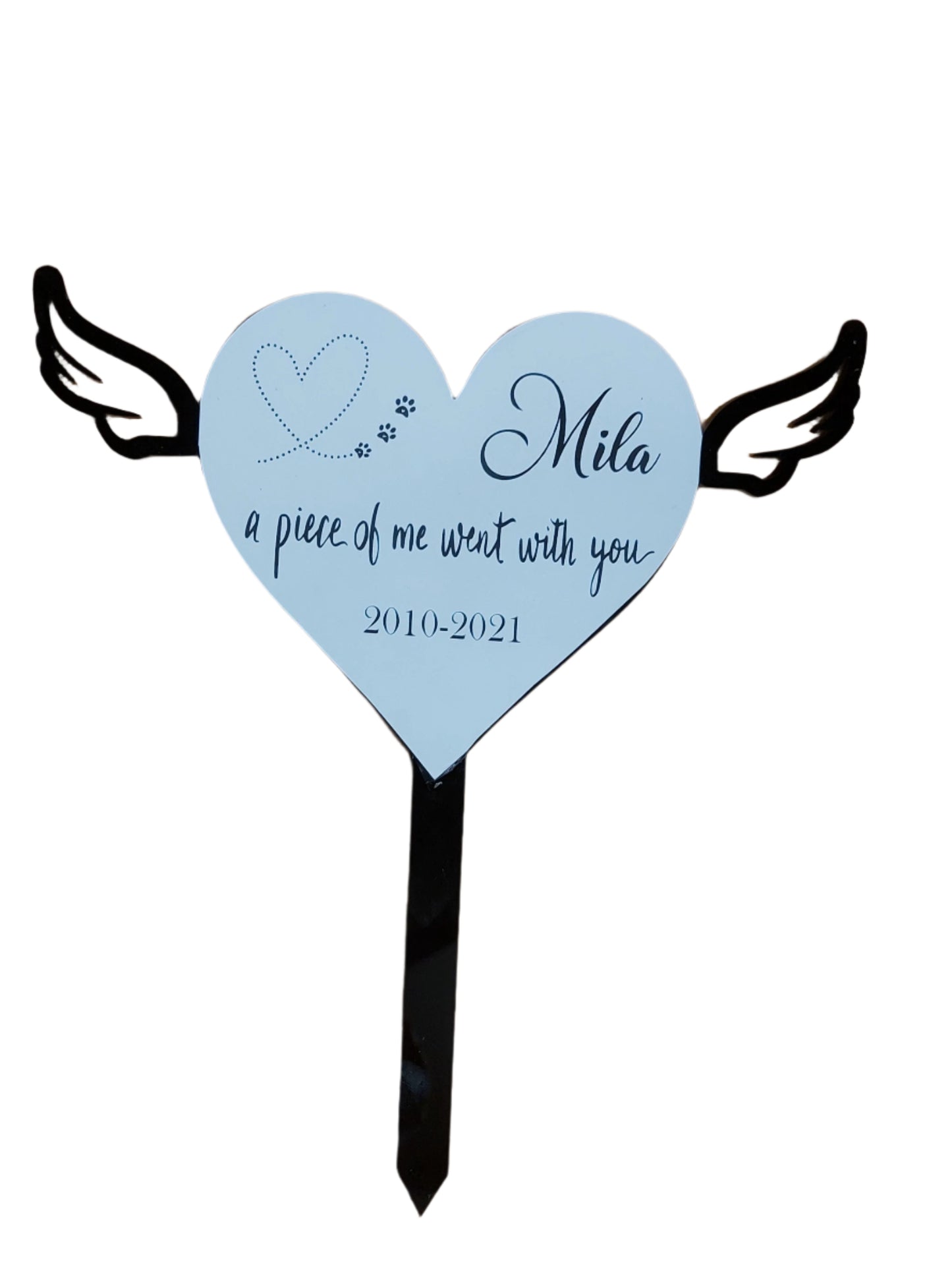 Personalised engraved garden memorial for pets - Small - Etch Cetera