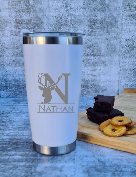Antler monogram personalised Travel Tumbler - 600ml