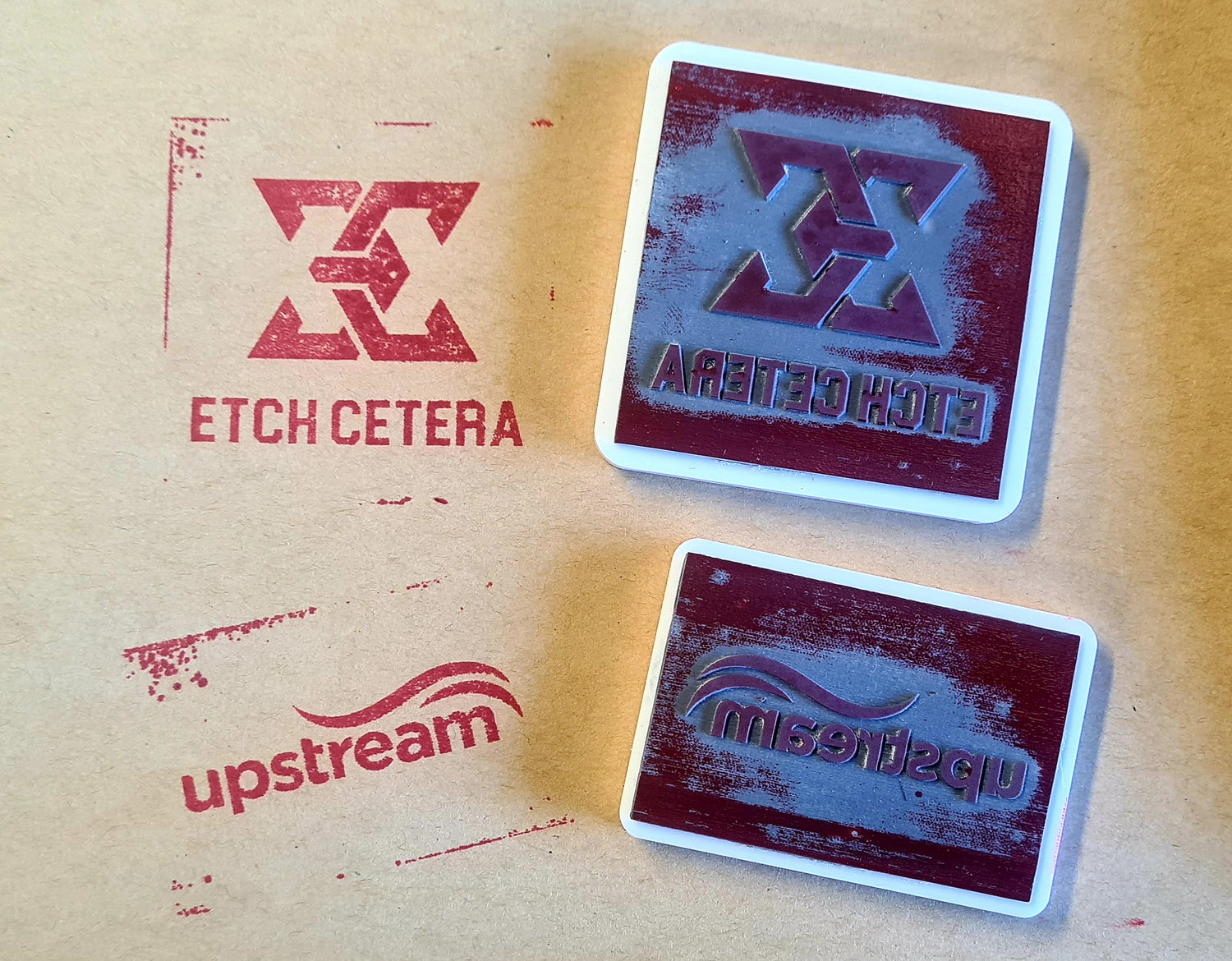 Upstream Rubber stamps
