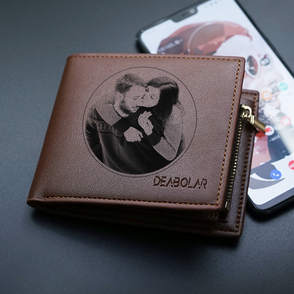 Custom Engraved Leather Wallet