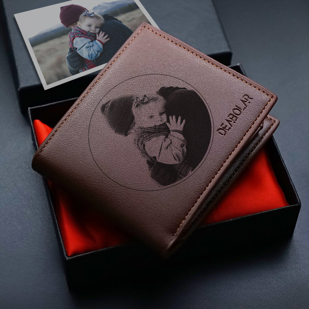 Custom Engraved Leather Wallet