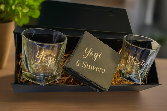 Customized Rocks Glasses Giftsets