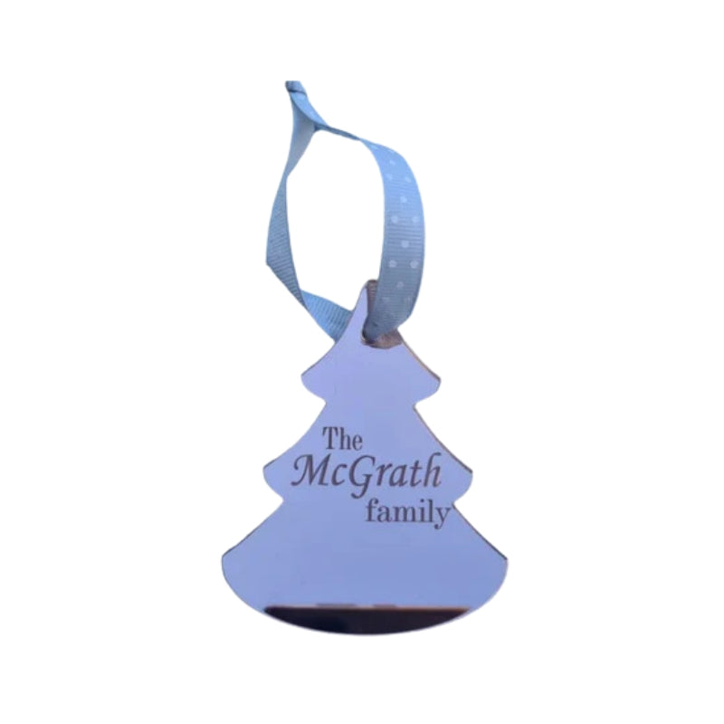 Personalised Christmas Ornaments - Mirror