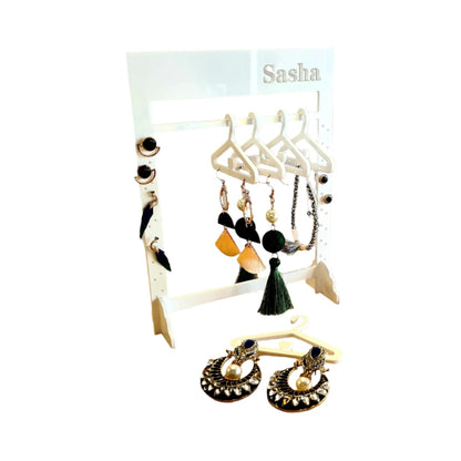 Personalised Earring Stand - Closet Style With Hangers