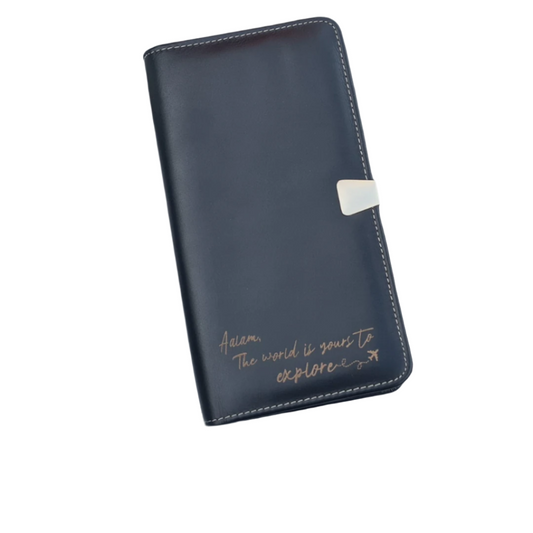 Personalised Leather Travel Wallet