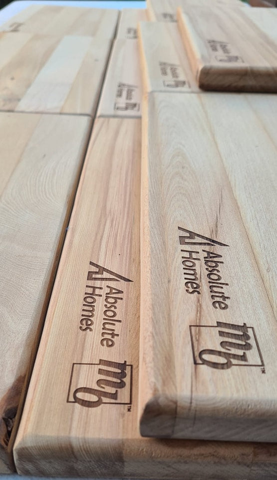 Wooden boards laser engraved Christchurch NZ