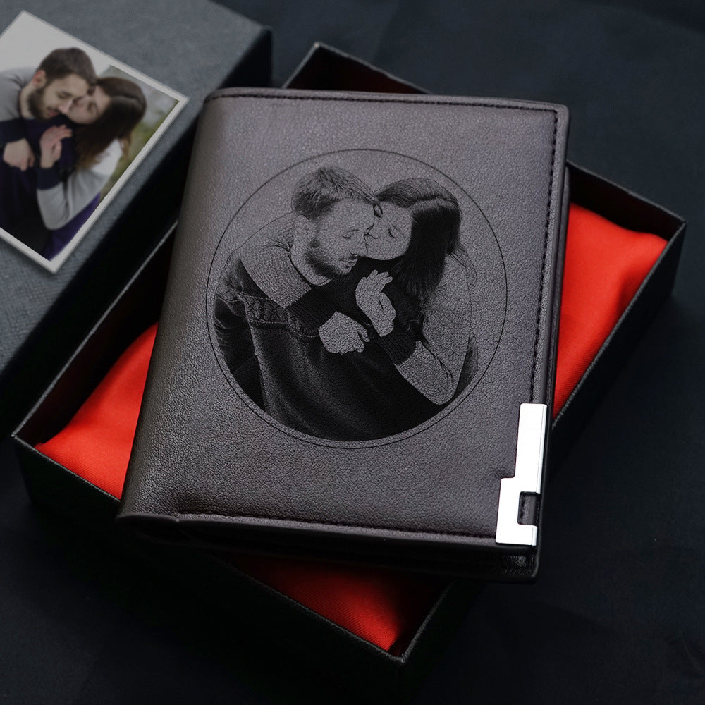 Custom Engraved Leather Wallet