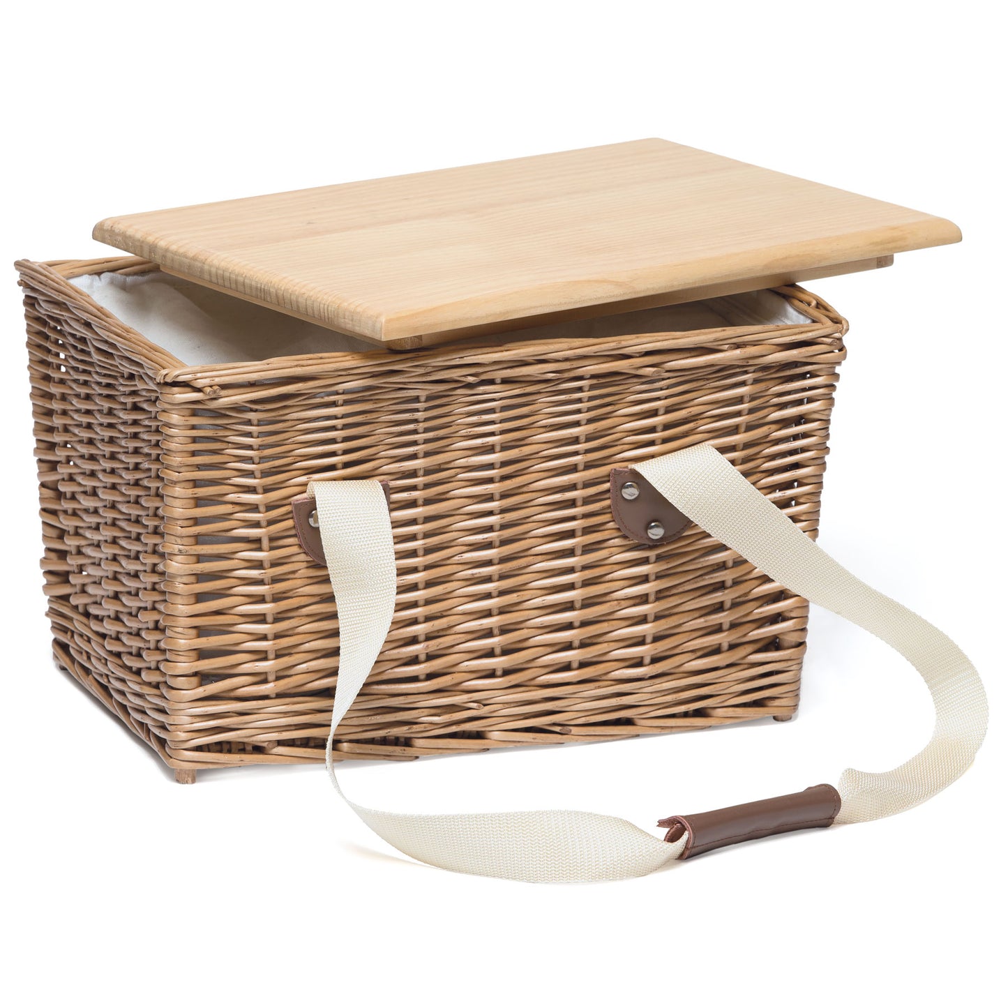 Engraved picnic basket
