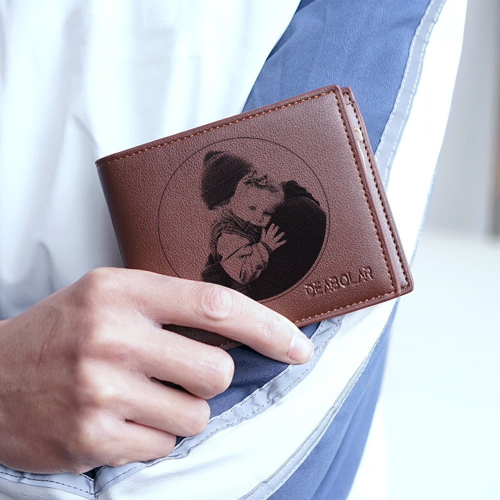 Custom Engraved Leather Wallet