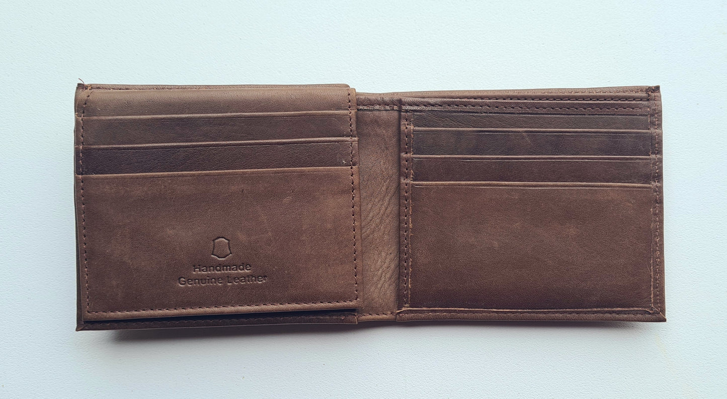 Personalised Handmade Leather Wallet - Etch Cetera 