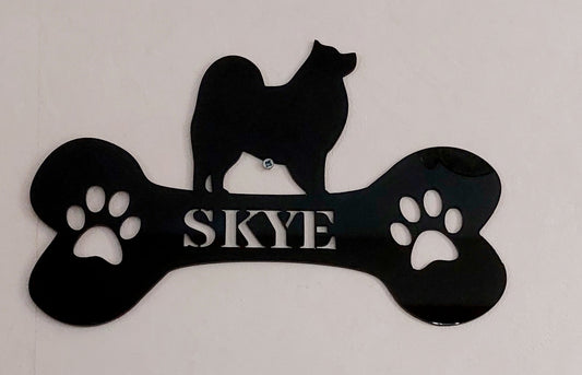 Personalised Dog crate/kennel sign - Etch Cetera 