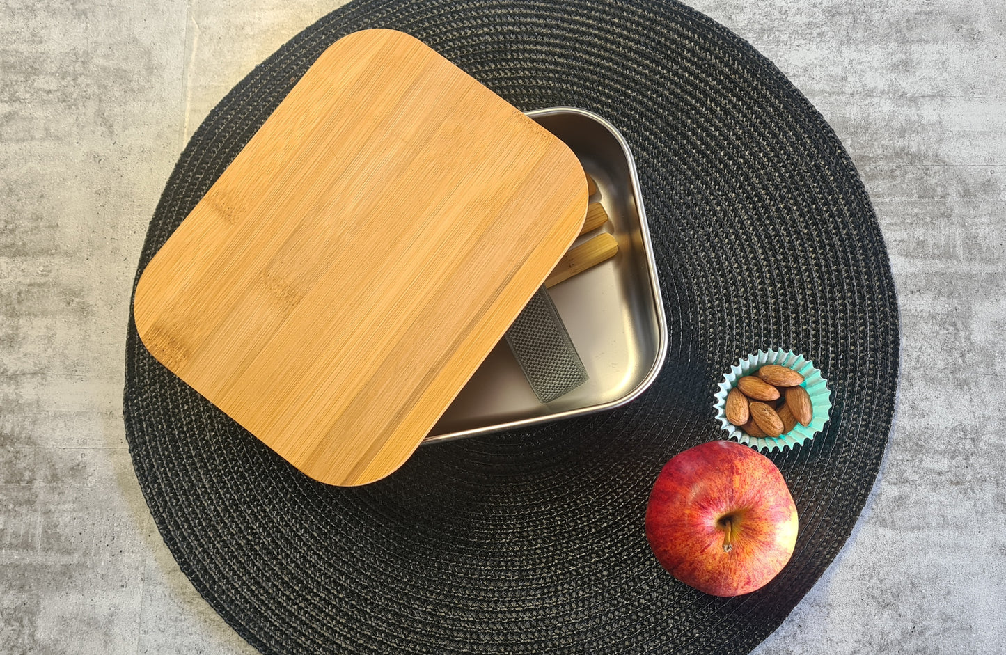 Personalised lunch box with cutlery- Stainless steel