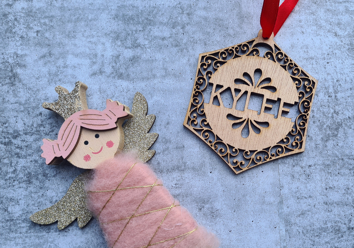 Personalised Wooden Christmas ornaments