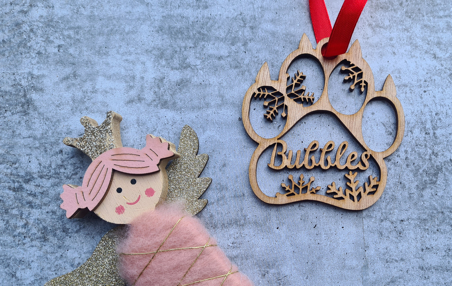 Personalised Wooden Christmas ornaments
