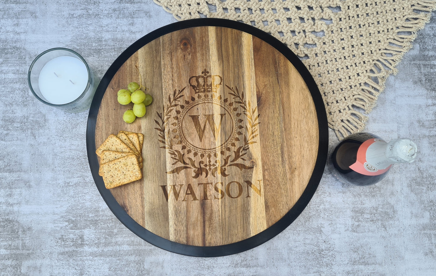 Custom Engraved lazy Susan