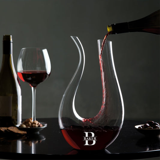 Personalised wine decanter