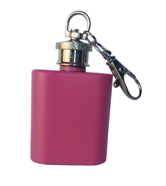 Personalised mini flask keyring - Etch Cetera 
