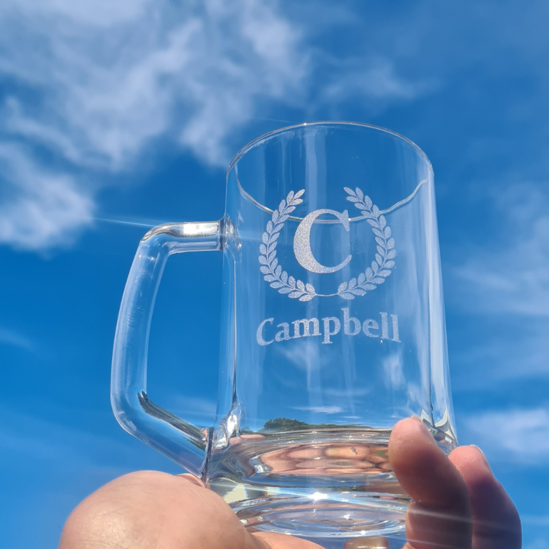 Personalised beer mug