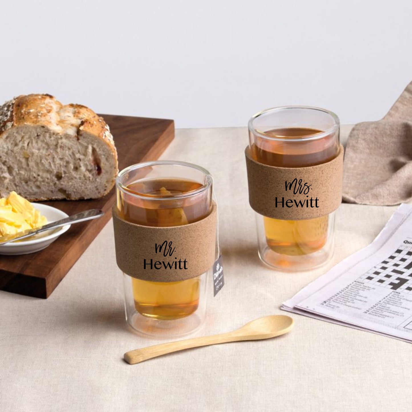 Personalised Double Walled Glass Set