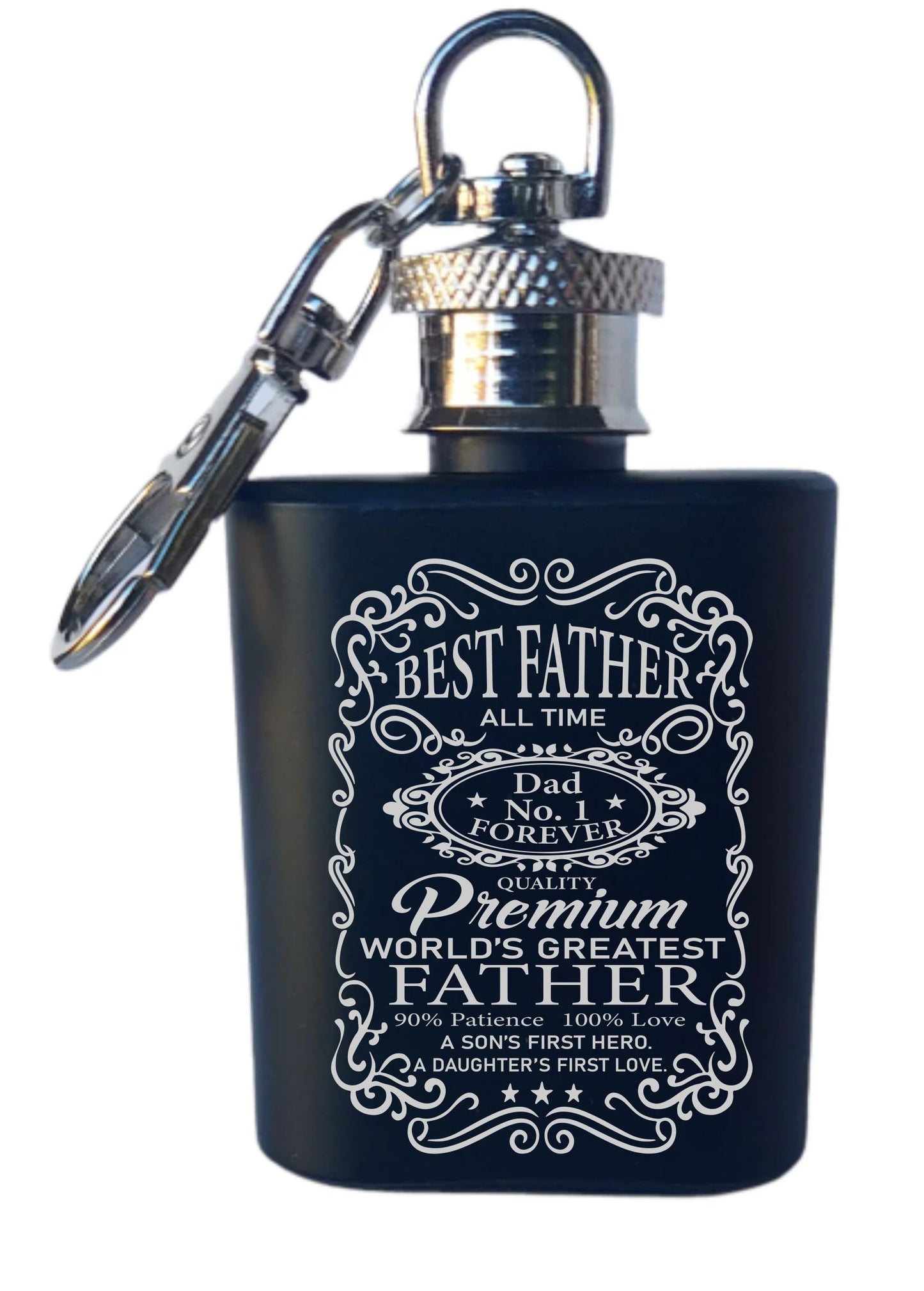 Best father mini flask keyring