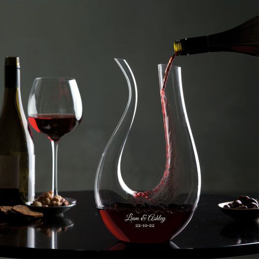 Personalised wine decanter