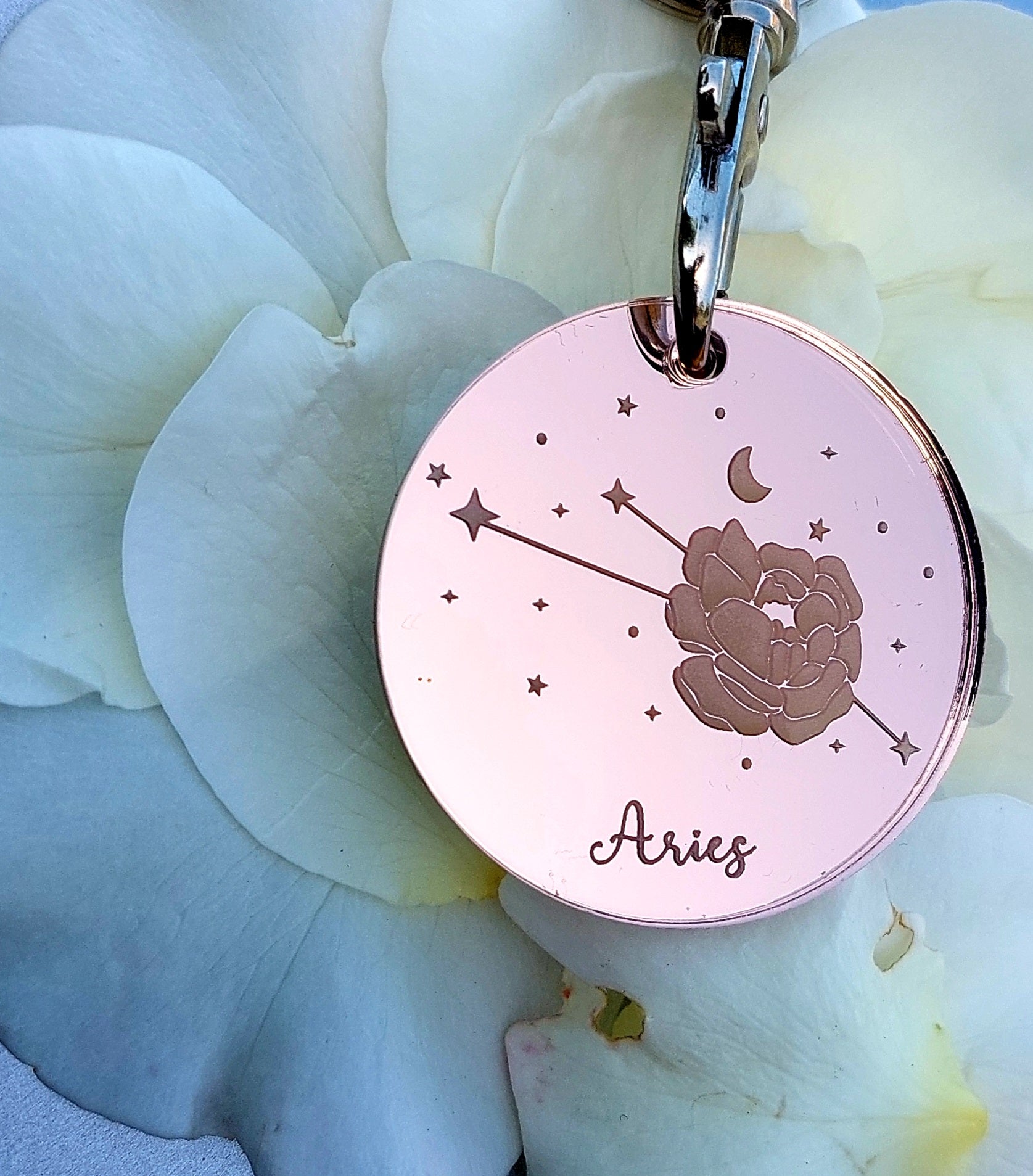 Zodiac Constellation Keyring - Etch Cetera 