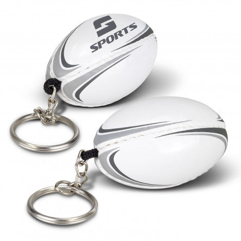 Personalised Rugby ball keyring